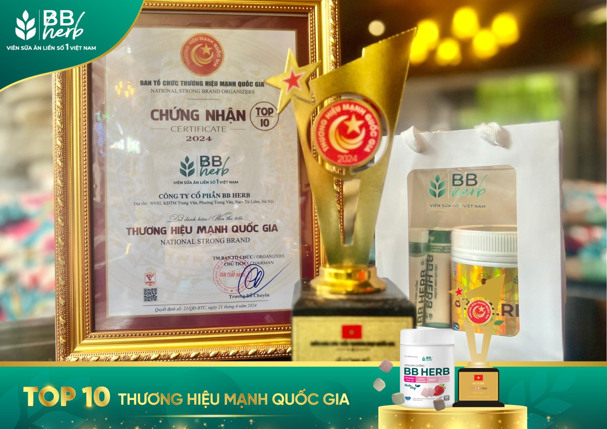 Viên sữa ăn liền BB HERB vị Dâu hộp 90 viên