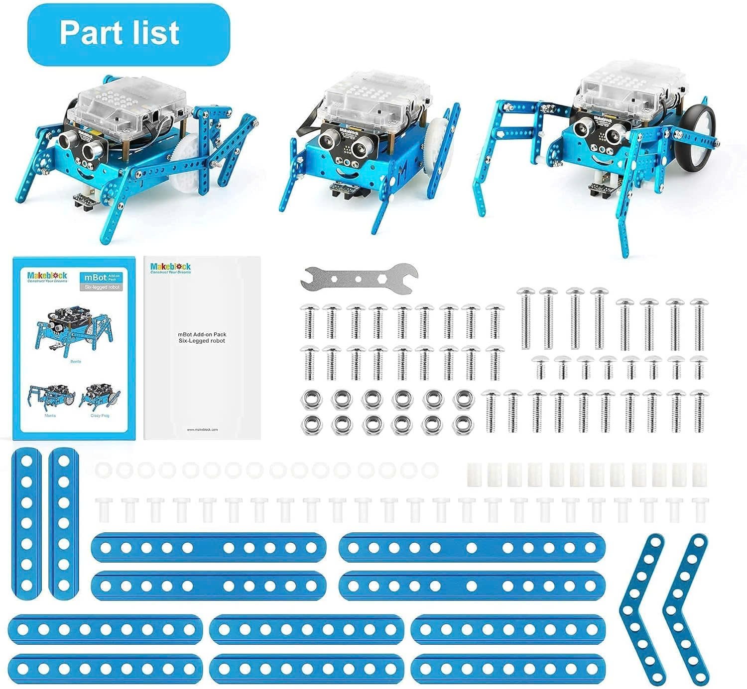 mBot Add-On Pack-Six-legged Robot